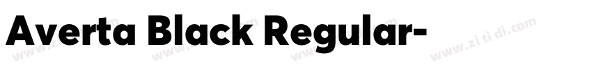 Averta Black Regular字体转换